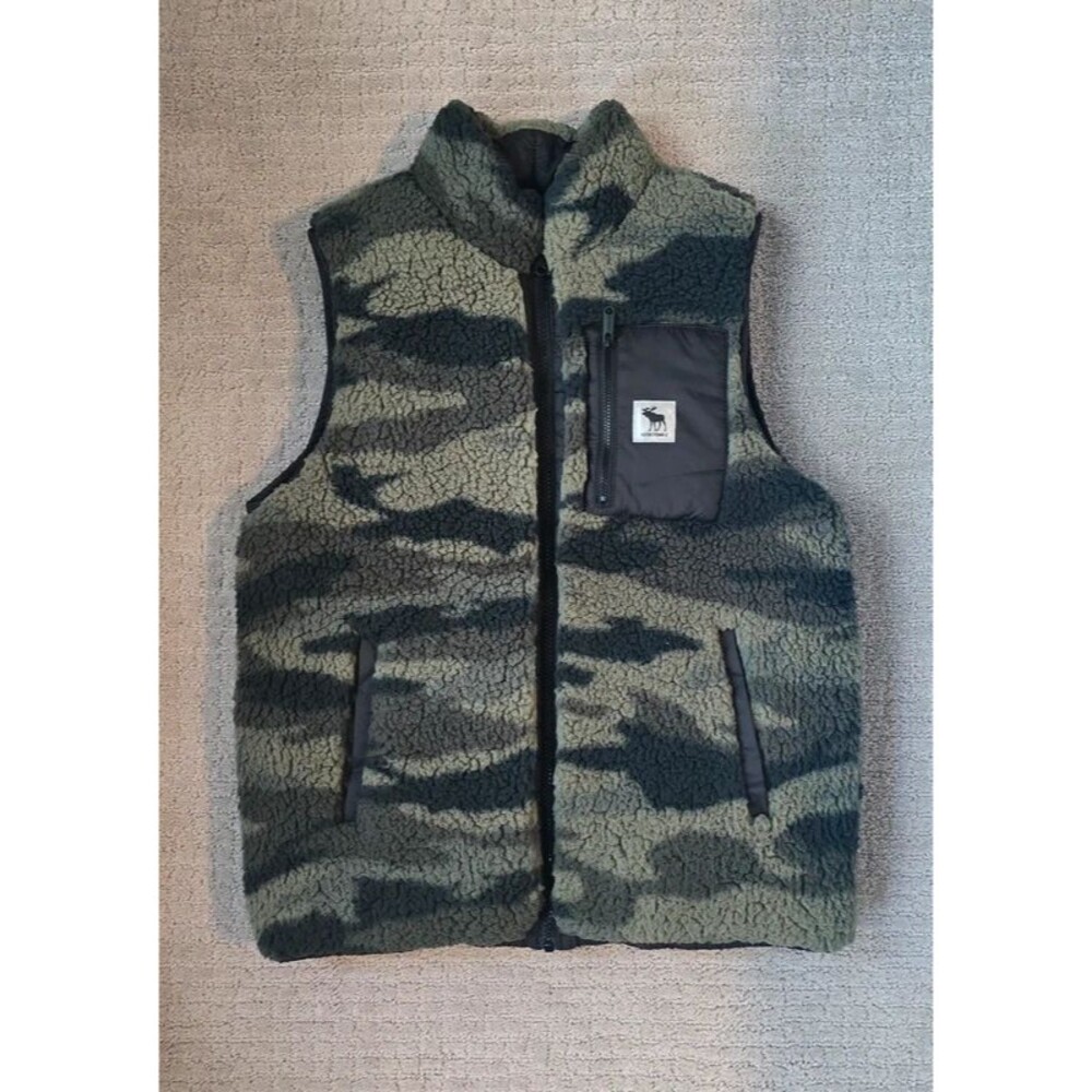 AF reversible fleece quilted camo vest, Boy's 14